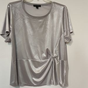 I.N.C INTERNATIONAL CONCEPTS 3X SILVER BLOUSE
